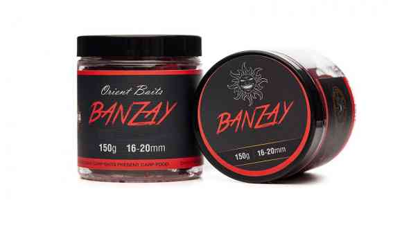 BANZAY - пылящий бойл Сквид Клубника от Orient & Bucovina Baits 150g 20mm   