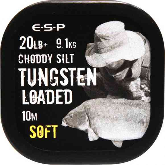 Tungsten Loaded 20lb Soft 10m Choddy Silt поводковый материал утяжеленный вольфрамом