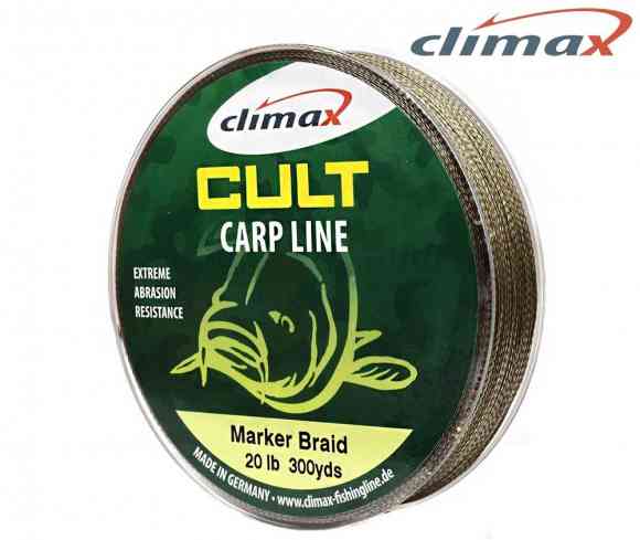 Шнур Маркерный Climax CULT MARKER BRAID 20lb 274 м тонущий зеленый