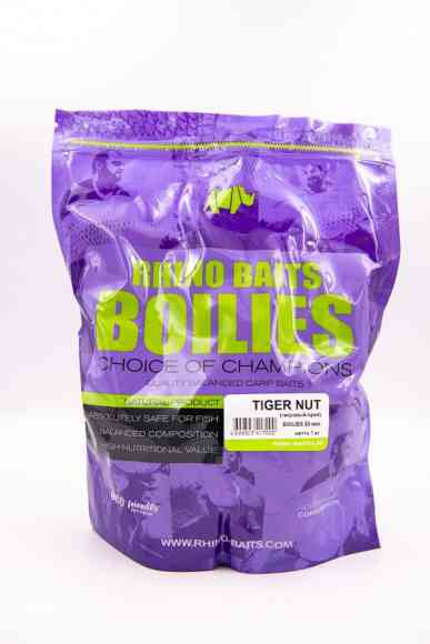 Бойлы Rhino Baits Tiger nut (тигровый орех) 20 мм, пакет 1 кг