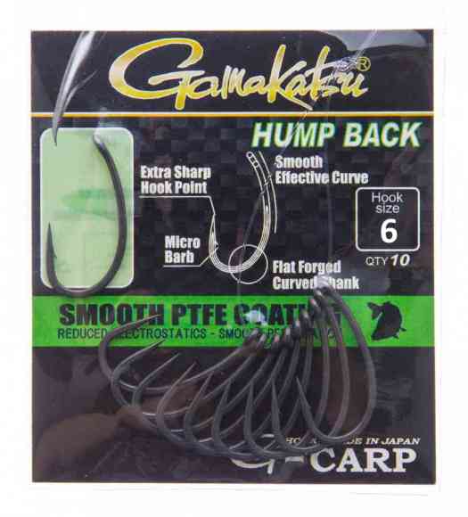 Крючок Gamakatsu G-Carp Hump back grey №6 уп.10шт