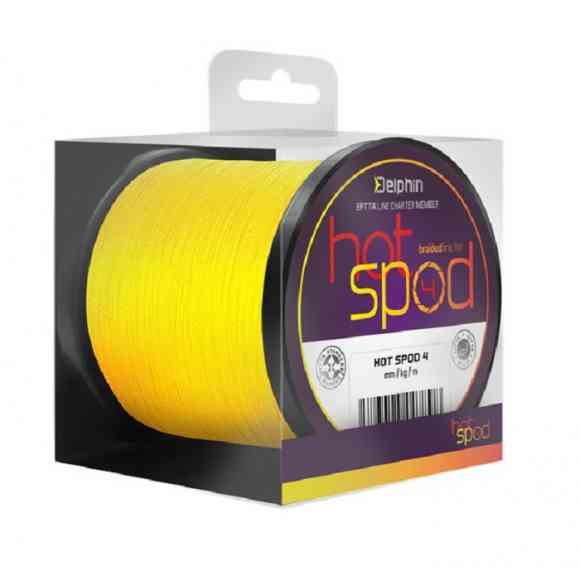Леска плетеная Delphin HotSPOD / 300m - 0.14mm /9,1kg Fluo Yellow