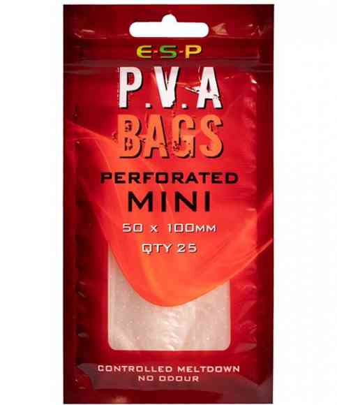 Пакеты растворимые перфорированные E-S-P P.V.A. Perforated Bags - MINI / 50x100mm / 25шт.